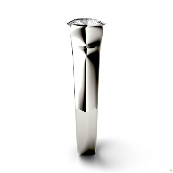 1.00 CTW   Round Moissanite Engagement Ring in 14K White Gold - Image 5