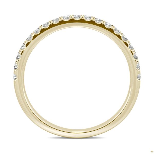 0.33 CTW   Round Moissanite Anniversary Band in 14K Yellow Gold - Image 3